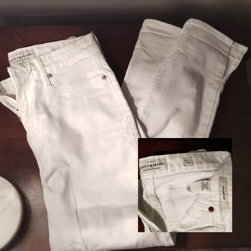 White Vintage Lucky Brand Jeans